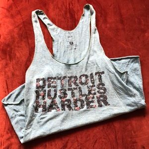 Detroit Hustles Harder DHH Tank Medium